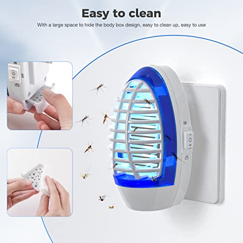 AMZNOONE Bug Zapper Indoor, Electronic Mosquito Zappers, Electric Fly Trap for Living Room, Kitchen, Bed Room, Baby Room, UV LED Light Flies Zappers(3 Packs)