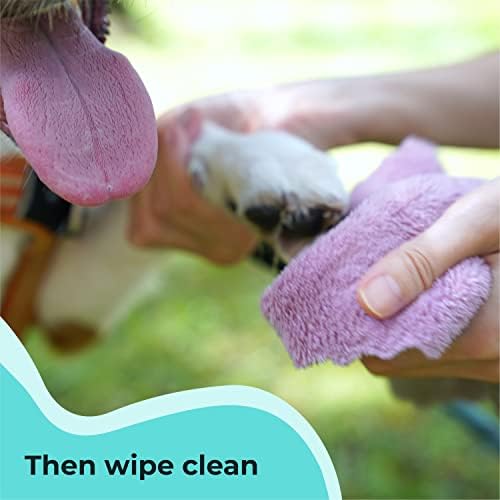 GENTLE CREATURES Magic Foam - Refill - Sulfate-Free, Waterless Shampoo Paw Cleaner for Dogs, Cats, Pets - Dry Shampoo, Foot Cleaner Brush - with Orange, Odor Control Wash - Good for Puppy
