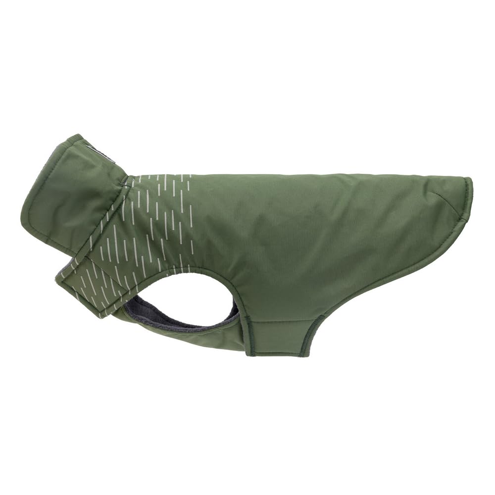 RC Pet Products Cascade Jacket Fleece Lined Water Resistant Dog Coat (Olive, 16)
