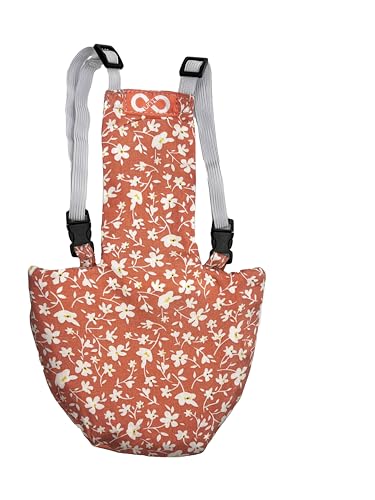 Chicken Diapers Duck Diaper Bird Diapers Diaperalls for Hens, Roosters, Ducks, Ducklings, Birds, Pigeons - Reusable, Adjustable by Uni Infinity (Pink Floral, Chicken Large, 1, Count)
