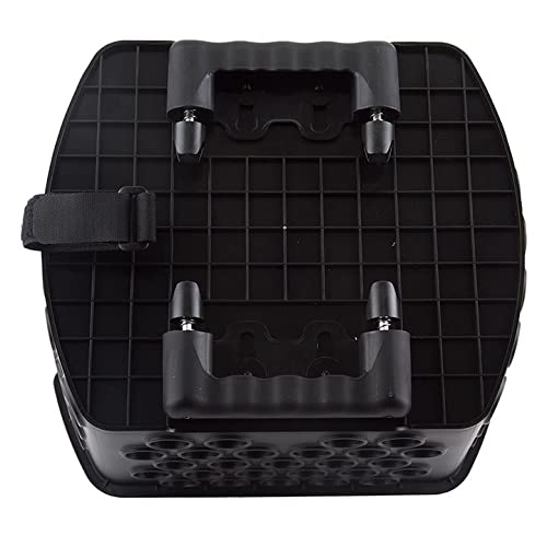 BiKase Durable Dog Bike Basket & Carrier, Rear Mount Pet Basket for Bikes with Super Comfort Mat and Cover, Ideal for Small Dogs and Cats up to 12 lbs
