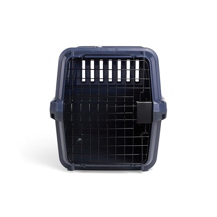 EveryYay by Petco 2-Door Pet Kennel Small 23" L X 15.4" W X 15.8" H Navy & Grey
