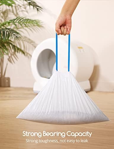 MeoWant Cat Litter Box Liners, Drawstring Receptacles Bags for MeoWant MW-SC01/MW-SC02/MW-LR01/MW-LB02 Cat Litter Box 20pcs