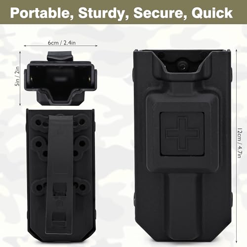 Tourniquet Holder, Molle Tourniquet Holder for Duty Belt, Tourniquet Kit Compatible with CAT Tourniquet Gen 7 or Older, Fits Molle Equipment, Police Gear, Duty, and Utility Belts