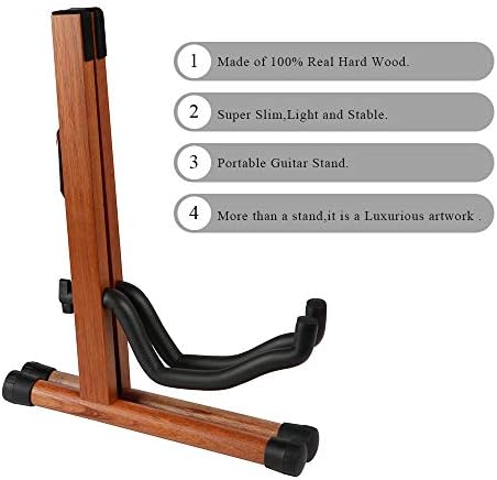 Guitar Stand, Wood Acoustic Guitar Stand, Electric Guitar Stand,Bass Classic banjo Guitar Stand, Portable Guitar Stand Holder for Multiple Guitars, Guitar Accessories