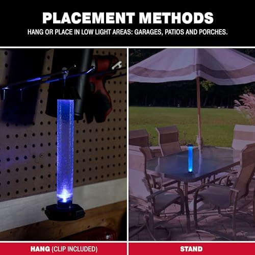 Catchmaster Glostik Flying Insect Trap 1-Pk, LED Light Glow in The Dark Sticky Fly Traps for Indoors & Outdoors, Mosquito & Bug Catcher Night Trap, Pet Safe Insect Killer, Home & Camping Pest Control
