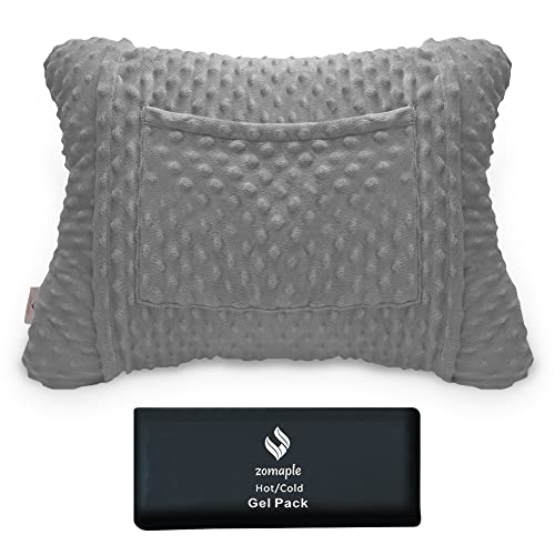 Zomaple Hysterectomy Pillow- Super Comfy Shock Absorbing Hysterectomy Recovery Pillow with 2 Pockets and Gel Pack- Tummy Pillow with Hands Placement Pouch