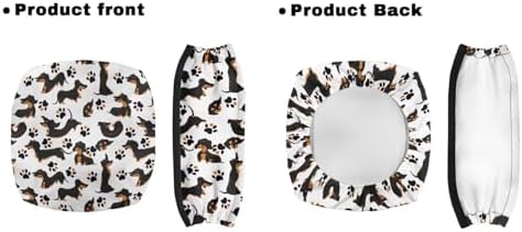 LedBack 3 Pack Rollator Accessories Walker Seat and Backrest Rollbar Covers Walker Storage Bag Dachshund Print Universal Walker Accessories for Mobility Scooter