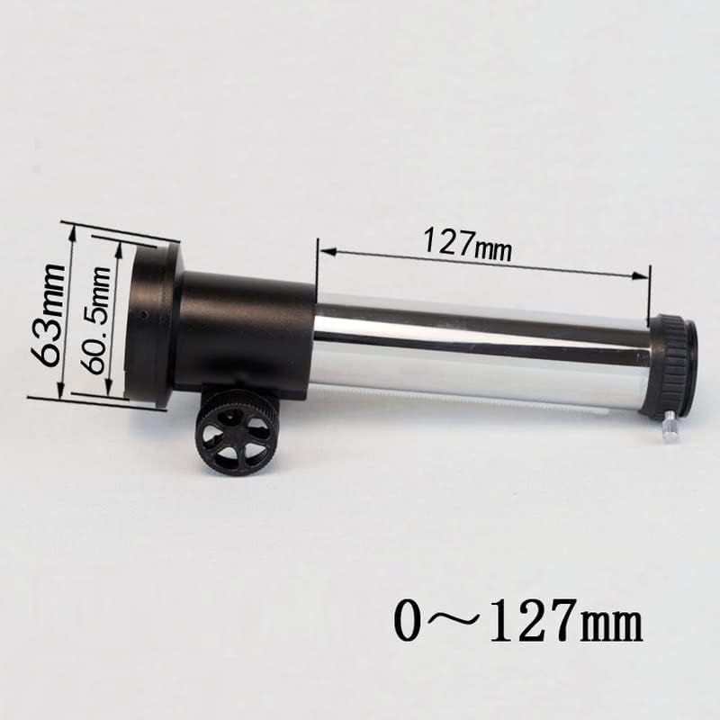 Telescope Accessory Set 60MM Focuser 0-127mm Refracting Seat Astronomical Telescope DIY Accessories for 63PVC Telescope Camera (Color : 0-127mm)