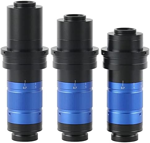 Microscope Accessories Kit 0.7X-5.6X Continuously Zoom Monocular Lens Microscope Camera Microscope Slides (Color : 450X)