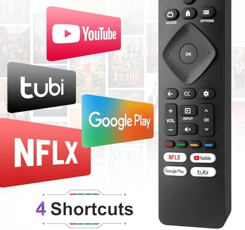 Replacement for Philips-Smart-TV-Remote-Control, Universal Smart Remote for Philips Android/Google TV