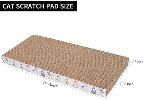 10 Packs cat Scratch pad Reversible Scratcher Cardboard for Indoor Cats Sleep Play and Grind Claws