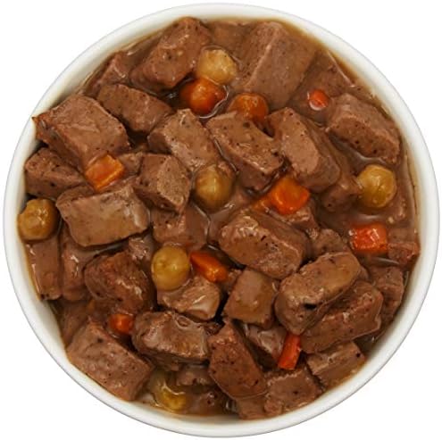 Amazon Brand - Wag Wet Canned Dog Food, Chicken & Vegetable Stew Recipe, 13.2 oz Can (Pack of 12)