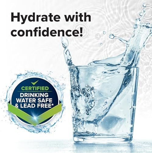 Camco TastePURE 10-Ft Water Hose - RV Drinking Water Hose Contains No Lead, No BPA & No Phthalate - Features Diamond-Hatch Reinforced PVC Design - 1/2” Inside Diameter, Made in the USA (22743)