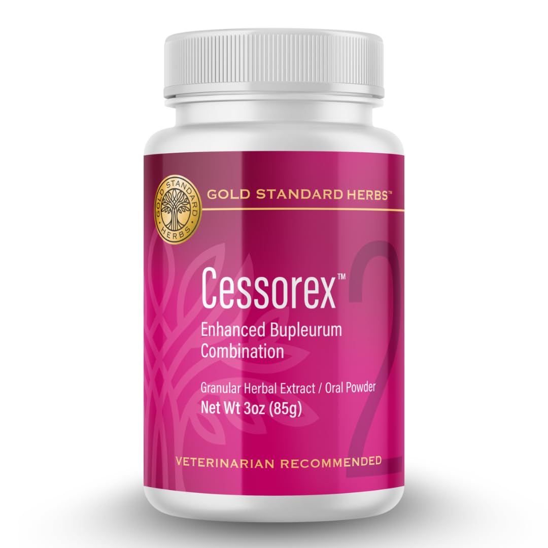 Cessorex Allergy Relief and Skin Immune Function Support Supplement for Dogs by Gold Standard Herbs, All Natural Bupleurum Combination, 85 gram Powder
