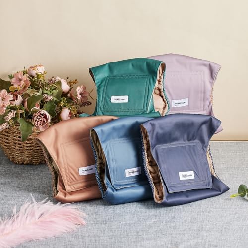 Reusable Dog Diapers Male, Premium Washable Belly Bands for Male Dogs Extra Small, Pack of 5, High Absorbing Male Dog Wraps for Doggie & Puppy in Incontinence or Excitable Urination and Training(XS)