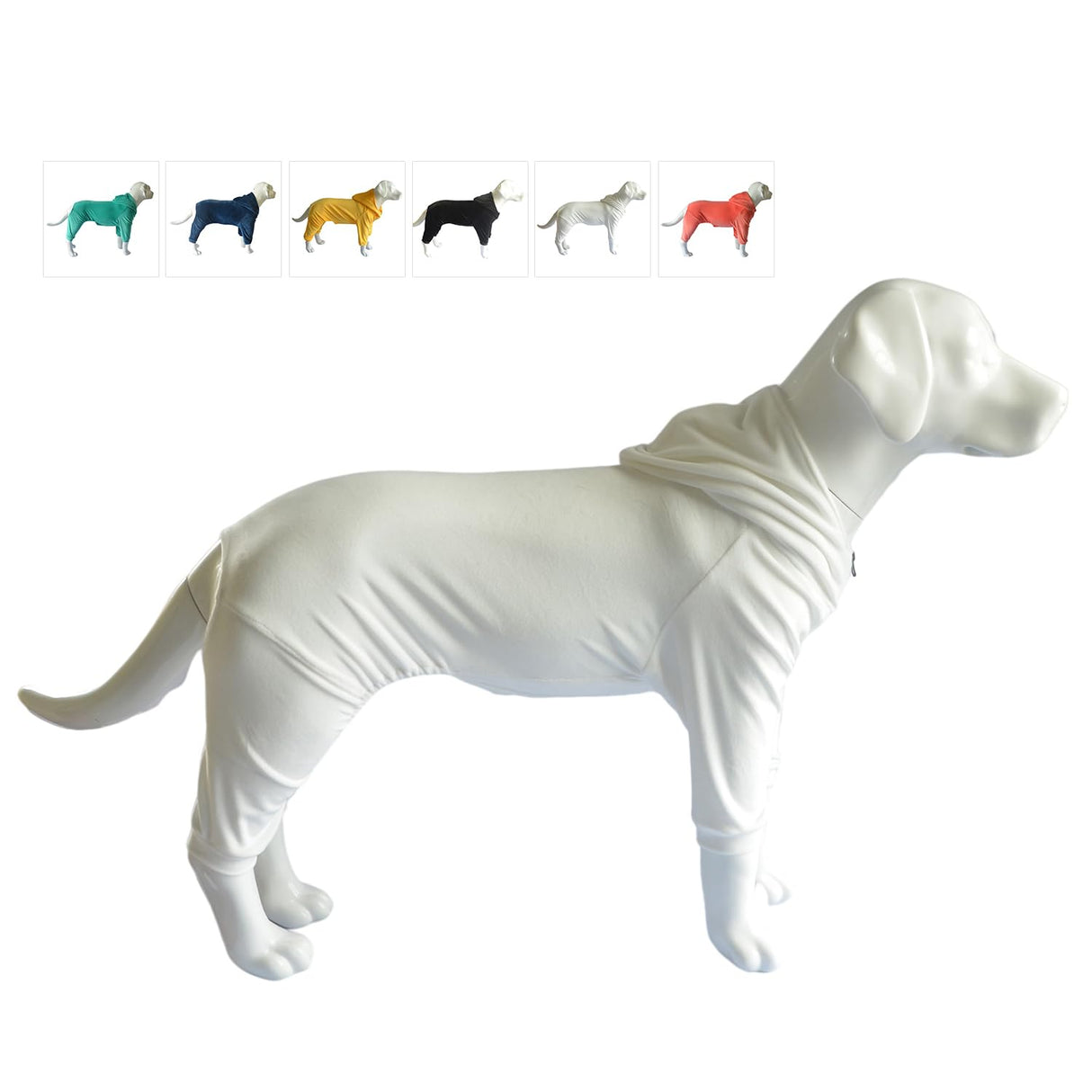 Dog Pajamas Pet Jumpsuits PJS for All Seasons, Velvet Dog Hoodies 4 Legs Four Feet Dog Onesies Stylish PJS Puppy Costume Cotton Liner Warm Pet Clothes for Small Medium Large Dogs White S