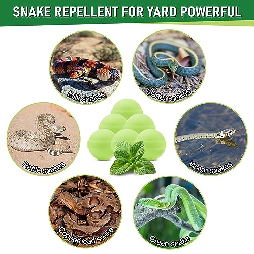 Lousye 30 Pack Snake Repellent for Yard Powerful, Snake Away Repellent for Outdoors, Moth Balls for Snakes, Pet Safe Snake be Gone for Lawn Garden Camping Fishing Home to Repels Snakes and Other Pests