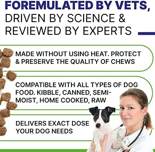 Omega 3 for Dogs - for Dry Itchy Skin - Fish Oil Chews - Skin & Coat Supplement - Itch Relief, Allergy, Anti Shedding, Hot Spots Treatment - w/EPA & DHA - Vitamins - Made in USA-120 Treats