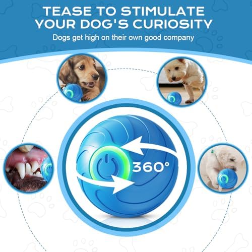 2025 New Vibrating Dog Ball, Automatic Moving Dog Ball, Pet Bounce Ball, Interactive Dog Toys, Viral Bouncing Ball, Shaky Ball Toy Rolling Ball Toys for Small Cats Dogs (s-2pc Mix)
