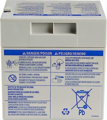 Power Wheels Ride-On Toy Replacement Battery 12-Volt 12-Ah Rechargeable for Preschool Vehicles