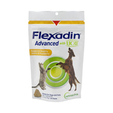 Load image into Gallery viewer, Vetoquinol Flexadin Advanced Dog Hip and Joint Supplement with Undenatured Collagen, One Chew a Day Hip and Joint Support Chew for Dogs and Cats, Clinically Proven Vet-Approved Formula, 30 Chews