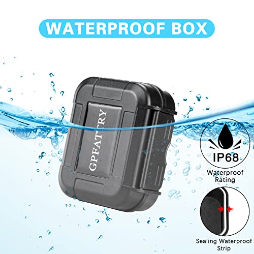 GPFATTRY 18 Pieces Set High Seal Waterproof Hearing Aid Case with Extractable Sponge, Drop-Proof, Shock-Proof and Crush-Proof Storage Box