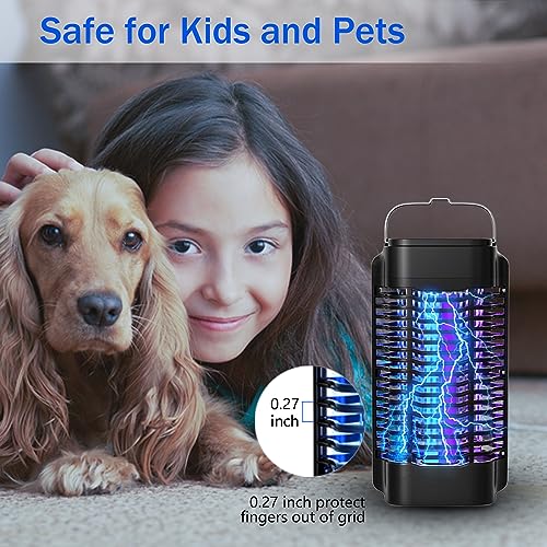 AURCAN Updated Bug Zapper Outdoor Indoor, Fly Zapper Outdoor Indoor, 4200V Waterproof Electric Mosquito Trap Outdoor, Mosquito Killer,Insect Fly Trap for Home Backyard Patio Garden