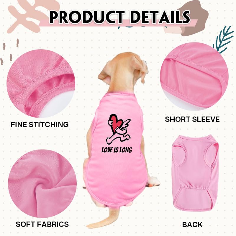 Custom Dog Shirt for Small Medium Large Dogs Personalized Dog T-Shirt Breathable with Logo Text Image Name Print