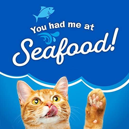 Purina Friskies Dry Cat Food, Seafood Sensations - (Pack of 4) 3.15 lb. Bags