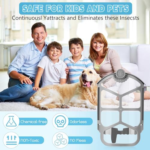 12 Pack Refills for Zevo Flying Insect Trap, Refill Cartridge Kit Compatible with ZEVO M364A and Max Plug-in Light Trap, Enhanced Sticky Replacement Refill Cartridges, 100% Fit