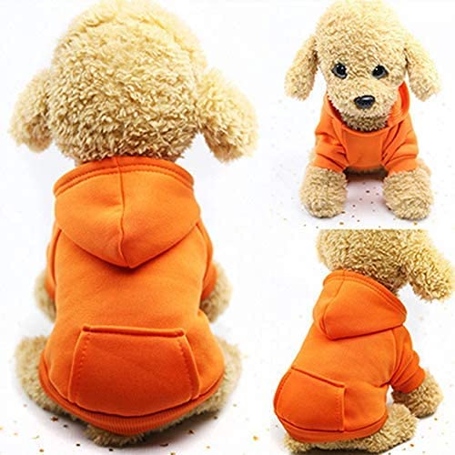 Clopon 3Pcs Dog Hoodie for Dogs Sweater Dog Clothes for Small Dogs Sweatshirt Puppy Coat Hood Clothing Winter Warm Cat Custume XS