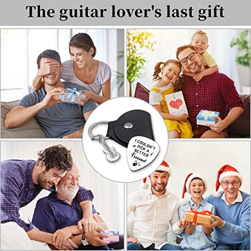 I Couldn't Pick A Better Friend,Stainless Steel Engraving Guitar Pick accessories Gift for Friend Brother Musician Guitar Player Birthday Christmas Thanksgiving Graduation Adult Gifts(Friend)