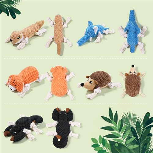LEGEND SANDY Plush Small Dog Toys for Small Breeds, Tough Puppy Toys to Keep Them Busy, Tough Stuffed Animals Puppy Chew Toys, Squeaky Dog Toys (5 Pack Puppy Toys)