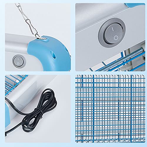 Electric Bug Zapper, 3000 Volt Powerful Flying Insect Mosquito Flies Killer 20W Blue UV Light Attract, Plug-in Pest Control Machine for Moth,Fruit Fly,Fungus Gnat,Garage Catcher/Eliminator/Shocker