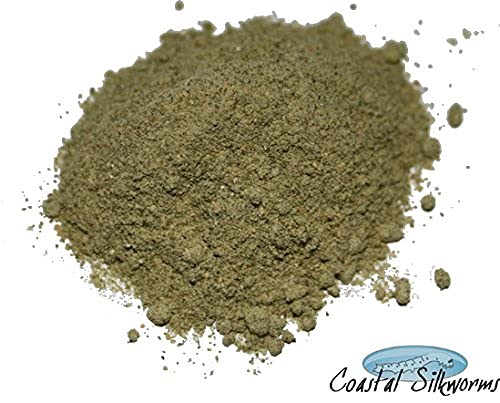 Coastal Silkworms 1/2 LB Powdered Silkworm Hornworm Food (Mulberry Leaf Diet Food) Silkworm Chow