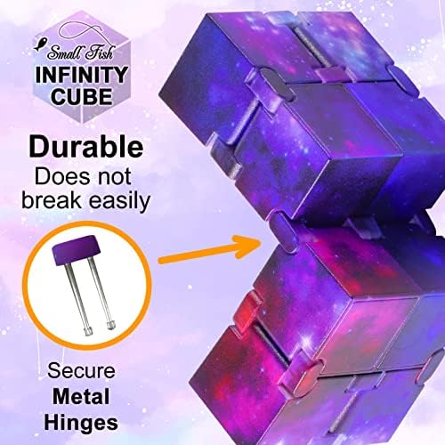 Infinity Cube Sensory Fidget Toy, Sensory Tool EDC Fidgeting Game for Kids and Adults, Cool Mini Gadget Best for Stress and Anxiety Relief, Unique Idea That is Light on The Fingers and Hands