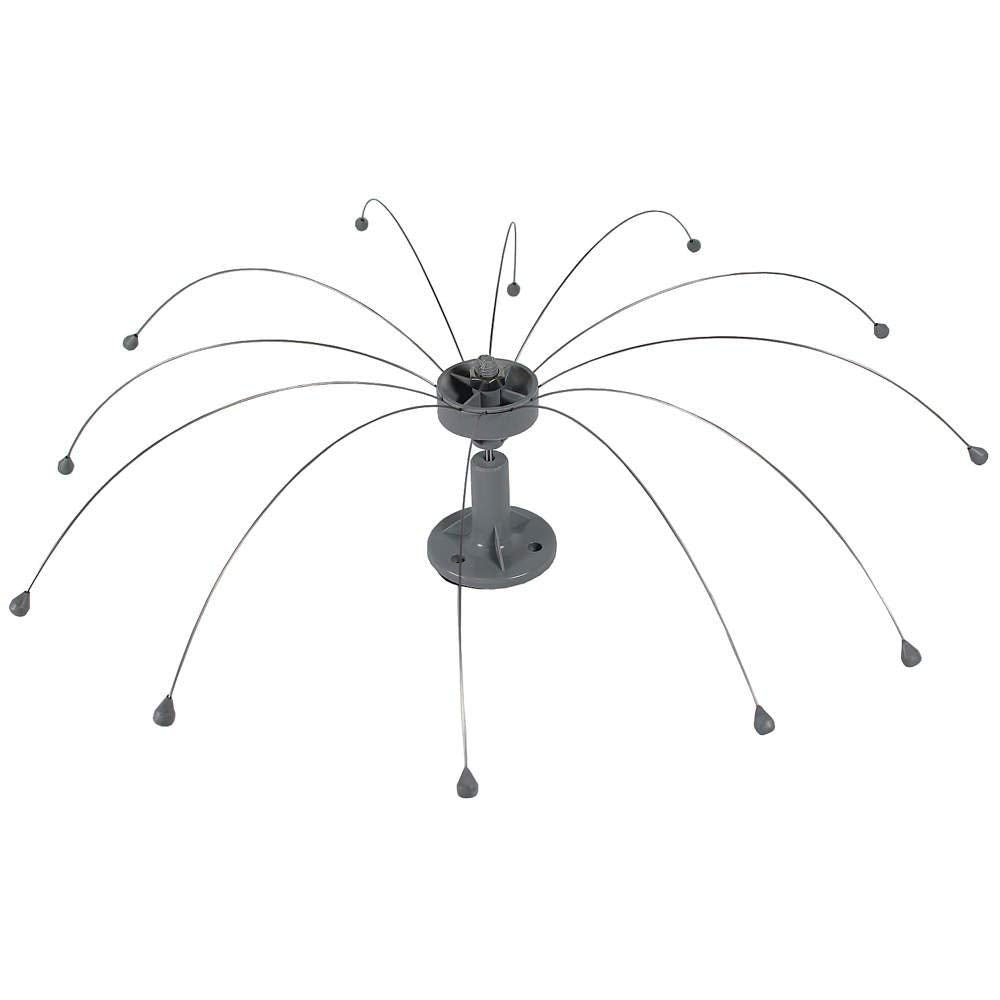 Bird Barrier Daddi Long Legs - Waving Stainless Steel Spinners for Roof & Dock Bird Scare Devices - Keep Woodpeckers Away and Gets Rid of Seagulls, Pigeons, Duck -4-Ft Diameter