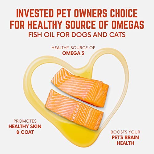 BACK 40 Dogs Wild Alaskan Fish Oil for Dogs, Skin and Coat Supplement for Dogs & Cats, Omega-3-Rich Salmon and Pollock Oil, EPA & DHA Dog Salmon Oil for Brain, Heart, and Joints 16 fl oz (473 ml)