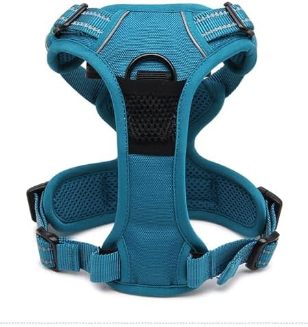 TRUE LOVE Truelove Adjustable No-Pull Dog Harness Reflective Pup Vest Harnesses Comfortable Control Brilliant Colors TLH5651(Blue,S)