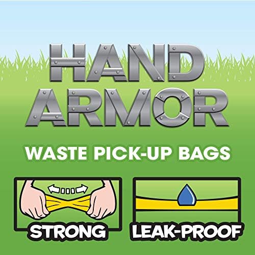 Dog Poop Bags - Extra Thick Waste Pickup Bags with Easy Tie Handles - Easy Dispensing Drawer Pack - 200 Count