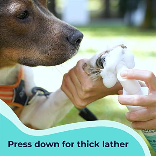 GENTLE CREATURES Magic Foam - Refill - Sulfate-Free, Waterless Shampoo Paw Cleaner for Dogs, Cats, Pets - Dry Shampoo, Foot Cleaner Brush - with Orange, Odor Control Wash - Good for Puppy