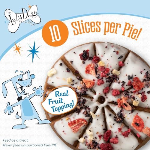 The Lazy Dog Pup-Pie - Original Pup-Pie - Happy Birthday Dog Treat for a Special Dog, 5 oz (Pack of 2, Pie)