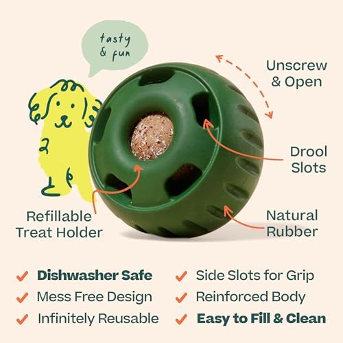 WOOF Pupsicle - Long-Lasting Interactive Dog Toy to Keep Your Pup Distracted - Safe for Dogs - Low-Mess Design - Dog Toys for Large Dogs 25-75 lbs