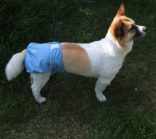 Female Dog Diapers for Small Dogs,4 Pack Reusable Washable Premium Puppy Diapers for Heat,Incontinence,Period Doggy Nappies,XS