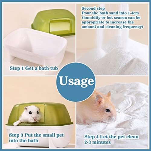 Sukh 47OZ Hamster Sand Bath - Fine Desert Sand Hamster Bedding Reptile Silica Sand Gerbil Hideout for Hamster Chinchillas Gerbil Syrian Mice Small Animals Small Pets