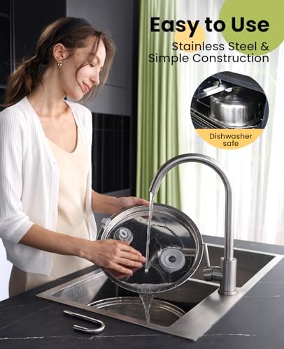oneisall Dog Water Fountain for Large Dogs,7L/230oz/1.8G Stainless Steel Dog Fountain Super Quiet with Triple Filtration,Great for Large Dogs Cats and Multi-Pet Home