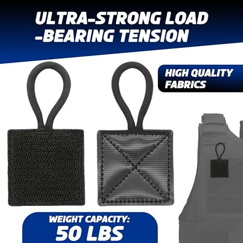 2 Pack Mic Clips for Law Enforcement, Black Radio Mic Holders, Mic Clips for Law Enforcement Vest, Essential Law Enforcement Accessories
