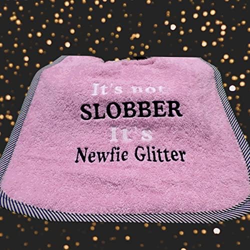 Unique Handmade Newfoundland Dog Bib - Personalized Colors, Waterproof Backing, and Adjustable Fit for all breeds - stylish - choose your size - newfy glitter