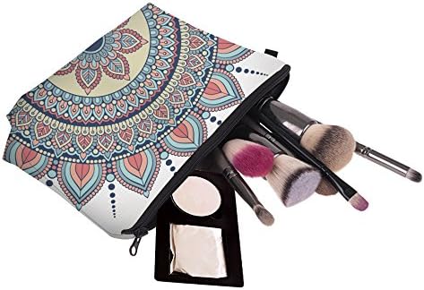 Deanfun Cosmetic Bag for Women, Mandala Flowers Waterproof Makeup Bags Roomy Toiletry Pouch Travel Accessories Gifts (50965)